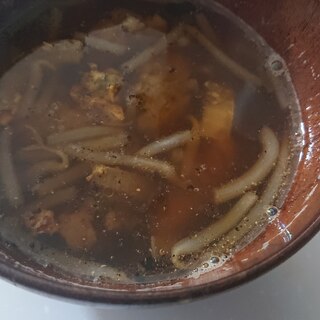 簡単餃子リメイクスープ